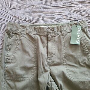 Orvis Everyday Chino Jogger Juniper Green Women's pants Size 12
